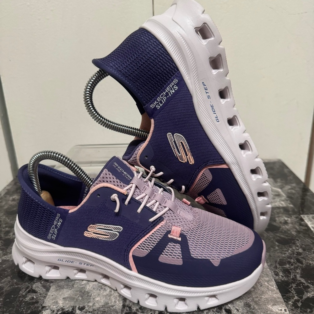 Skechers Slip Ins Womens Sz 7 Glide Step Pro 150420 Purple & Pink Comfort - Picture 5 of 14